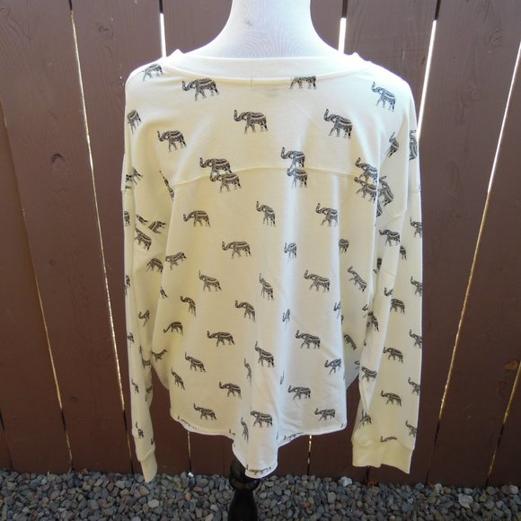 Elephant Crop top sweat shirt - Picture 5 of 6